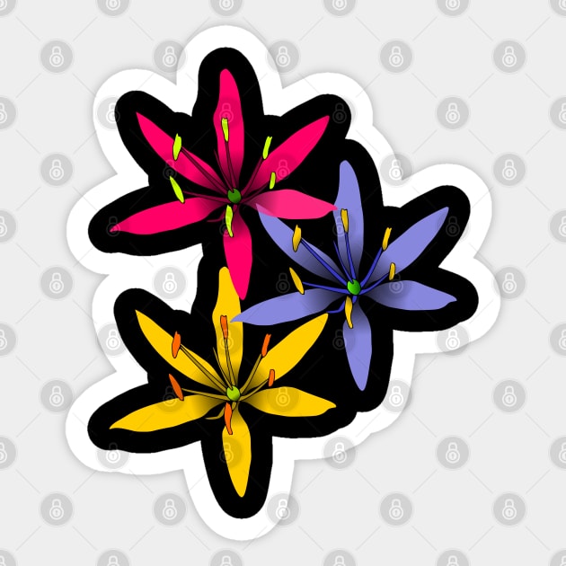 tropical flowers Sticker by rh_naturestyles
